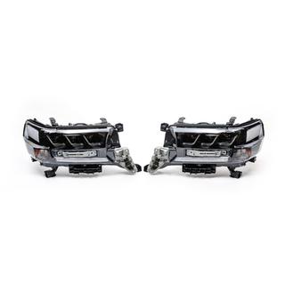 Передние Фары 2016+ (LX-Design) Toyota Land Cruiser 200 2007-2021 гг. фото 2