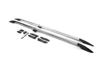 Toyota Land Cruiser 200 2007-2021 гг. Рейлинги турецкий дизайн (Хром, 2 шт) Металлические ножки фото 1