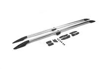 Toyota Land Cruiser 200 2007-2021 гг. Рейлинги турецкий дизайн (Хром, 2 шт) Металлические ножки фото 3