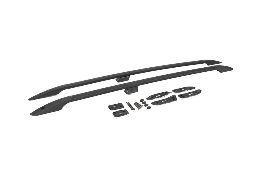 Toyota Land Cruiser 200 2007-2021 гг. Рейлинги турецкий дизайн (Черные, 2 шт) Image