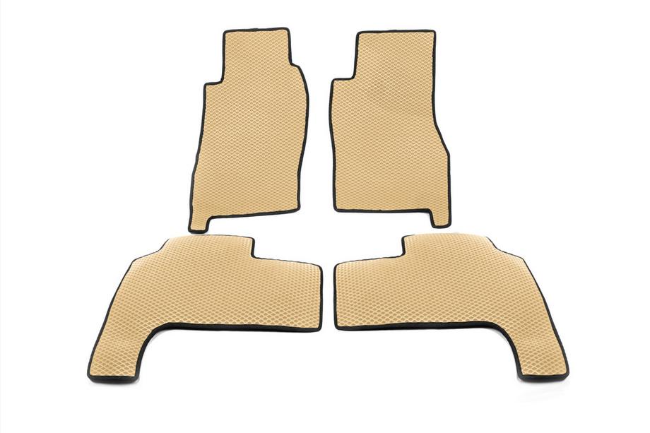 Nissan Patrol Y61 1997-2011 гг. Коврики EVA (Бежевые) Image