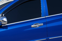 SsangYong Action 2005-2018 гг. Хромированные молдинги на окна PickUp (4 шт, нерж сталь) фото 1
