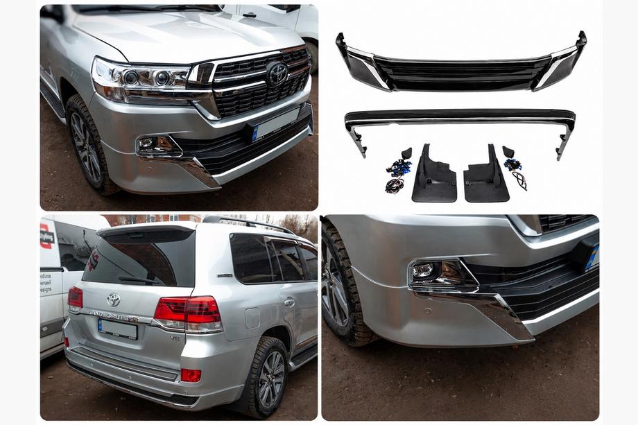 Toyota Land Cruiser 200 2007-2021 гг. Комплект обвесов 2016-2021 (Executive 2021) Черный Image