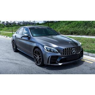 Комплект обвеса с полным задним бампером (дизайн Black Mamba C63GT) Mercedes C-сlass W205 2014-2021 гг. фото 3