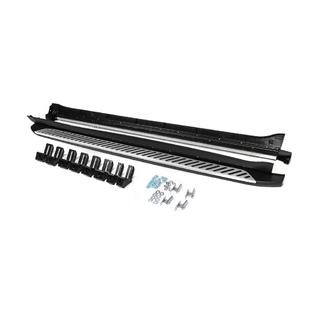Боковые пороги OEM V1 (2 шт., алюминий + пластик) Kia Sorento IV MQ4 2020- гг. фото 3