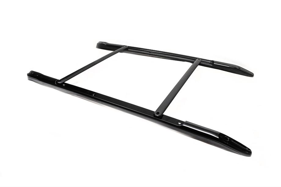 Toyota Land Cruiser 200 2007-2021 гг. Рейлинги с поперечинами Черные (Exclusive, 2 шт) Image