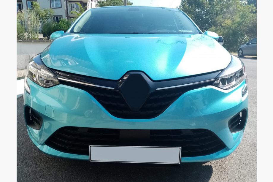 Renault Clio V 2019- гг. Хромированные накладки на решетку (2 шт) Image