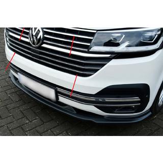 Хром накладки на решетку 2019+ (5 шт., нерж. сталь) Volkswagen T6 2015-2024 гг. фото 1