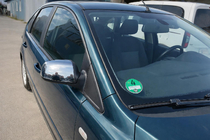Ford Fiesta 2002-2008 гг. Накладки на Зеркала (2 шт, Нержавеющая Сталь) фото 1