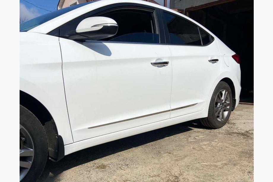 Hyundai Elantra (AD) 2015-2020 гг. Хромированные Молдинги на Двери (4 шт, Нержавейка) Image