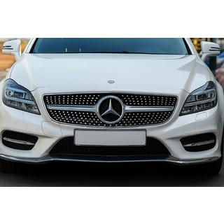 Передняя решетка радиатора 2011-2014 (Diamond Silver) Mercedes CLS C218 2011-2018 гг. фото 1