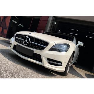Передняя решетка радиатора 2011-2014 (Diamond Silver) Mercedes CLS C218 2011-2018 гг. фото 3
