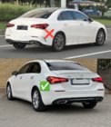 Mercedes A-class W177 2018- гг. Оригинальные брызговики Premium Sedan (для Base, 4 шт) фото 3