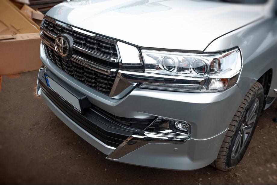 Toyota Land Cruiser 200 2007-2021 гг. Решетка радиатора 2016-2021 (Дизайн 2021) Фото 3