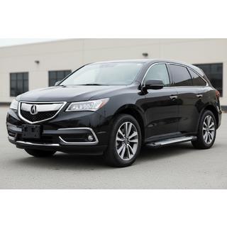 Боковые пороги Allmond Grey (2 шт., алюминий) Acura MDX 2013-2020 гг. фото 1