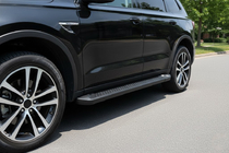 Acura MDX 2013-2020 гг. Боковые Подножки Allmond Black (2 шт., Алюминий) фото 1