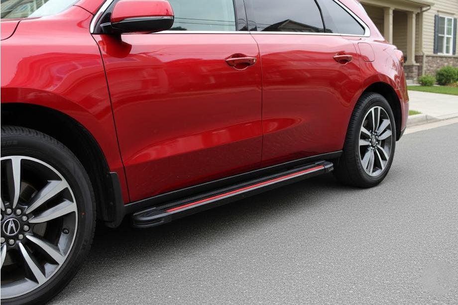 Acura MDX 2013-2020 гг. Боковые Подножки Maya Red (2 шт., Алюминий) Image