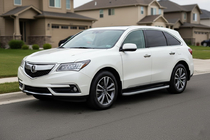 Acura MDX 2013-2020 гг. Боковые Подножки Tayga Grey (2 шт., Алюминий) фото 1