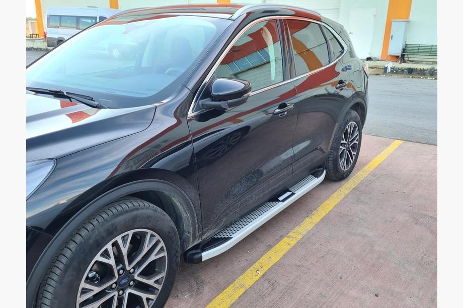 Ford Kuga/Escape 2019- гг. Боковые Подножки Mevsim Grey (2 шт., Алюминий) Фото 3