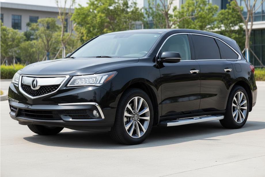 Acura MDX 2013-2020 гг. Боковые Подножки Mevsim Grey (2 шт., Алюминий) Image