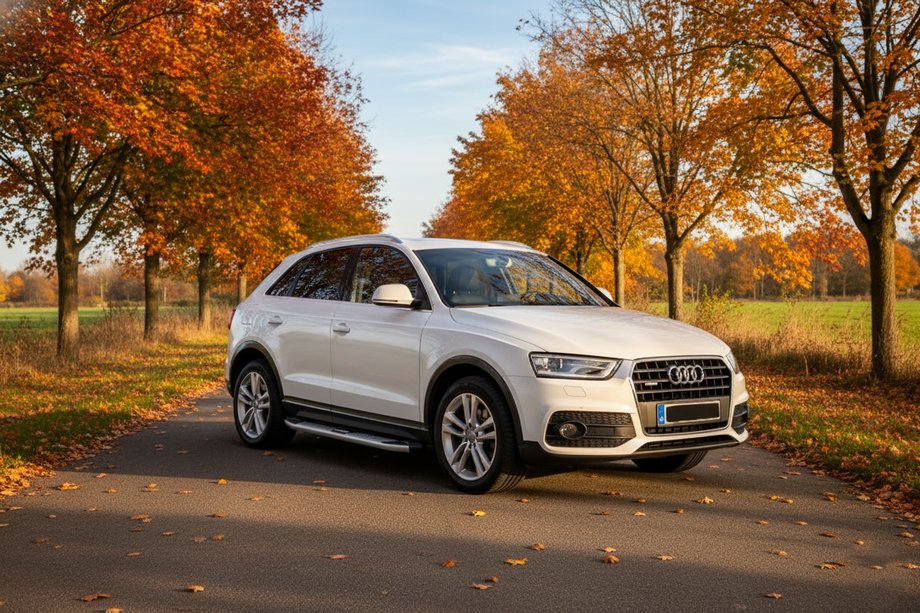 Audi Q3 2011-2019 гг. Боковые Подножки Mevsim Grey (2 шт., Алюминий) Image