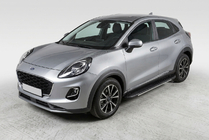 Ford Puma 2019- гг. Боковые Подножки Bosphore Grey (2 шт., Алюминий) фото 1
