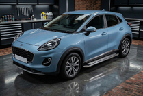 Ford Puma 2019- гг. Боковые Подножки Maydos V2 (2 шт., Алюминий) фото 1