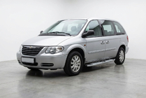 Chrysler Voyager 2001-2007 гг. Боковые Подножки Mevsim Grey (2 шт., Алюминий) фото 1