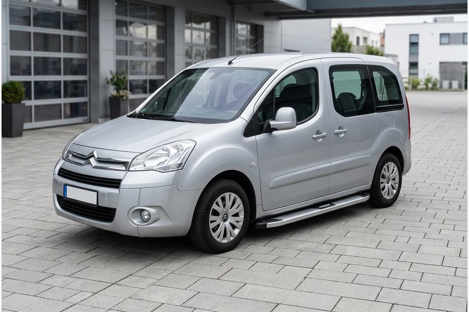Citroen Berlingo 2008-2018 гг. Боковые Подножки Mevsim Grey (2 шт., Алюминий) Image