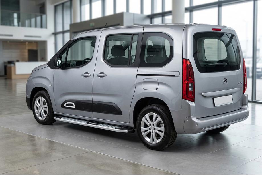 Citroen Berlingo/Multispace 2018- гг. Боковые Подножки Mevsim Grey (2 шт., Алюминий) Image