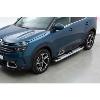 Боковые Подножки Mevsim Grey (2 шт., Алюминий) Citroen C5 Aircross 2017-2025 гг. фото 1