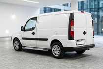 Fiat Doblo I 2001-2005 гг. Боковые Подножки Mevsim Grey (2 шт., Алюминий) фото 1