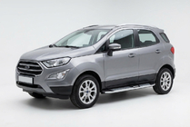 Ford Ecosport 2013-2022 гг. Боковые Подножки Mevsim Grey (2 шт., Алюминий) фото 1