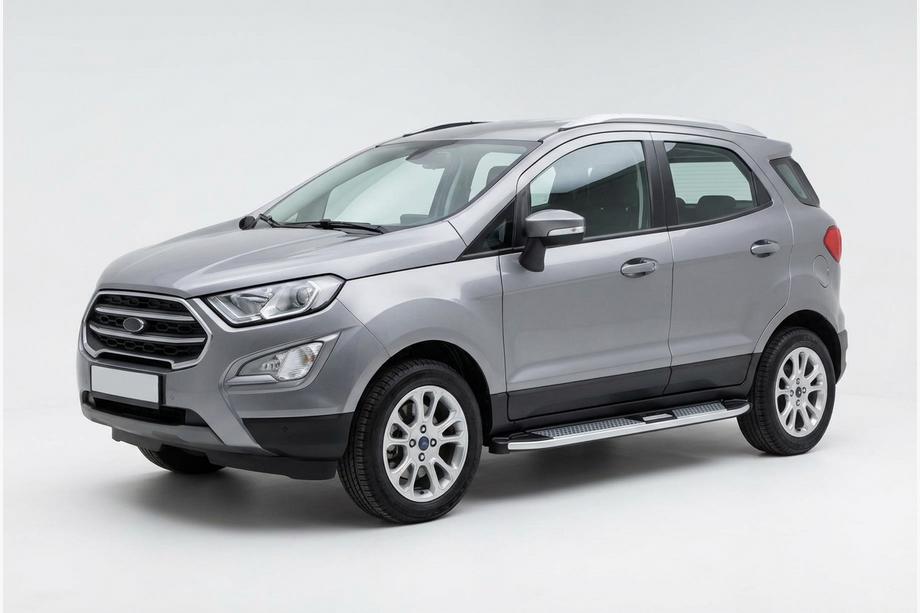 Ford Ecosport 2013-2022 гг. Боковые Подножки Mevsim Grey (2 шт., Алюминий) Image