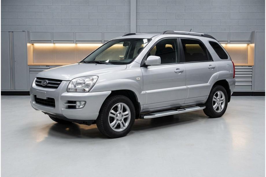 Kia Sportage 2004-2010 гг. Боковые Подножки Mevsim Grey (2 шт., Алюминий) Image
