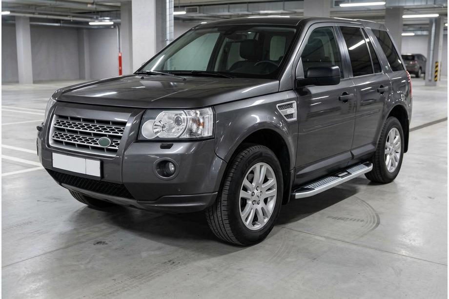 Land Rover Freelander II 2006–2014 гг. Боковые Подножки Mevsim Grey (2 шт., Алюминий) Image