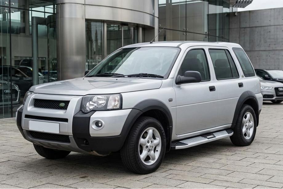 Land Rover Freelander I 1997-2006 гг. Боковые Подножки Mevsim Grey (2 шт., Алюминий) Image