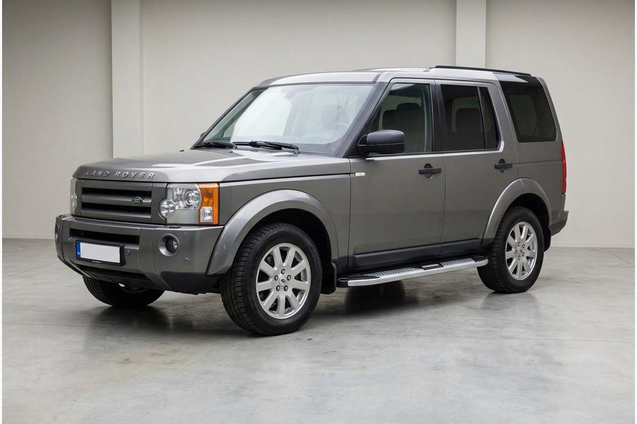 Land Rover Discovery III 2004–2009 гг. Боковые Подножки Mevsim Grey (2 шт., Алюминий) Фото 1