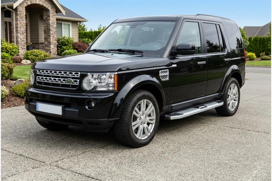 Land Rover Discovery IV 2009-2017 гг. Боковые Подножки Mevsim Grey (2 шт., Алюминий) Image