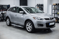 Mazda CX-7 2006-2012 гг. Боковые Подножки Mevsim Grey (2 шт., Алюминий) фото 1