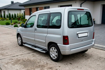 Peugeot Partner 1996-2008 гг. Боковые Подножки Mevsim Grey (2 шт., Алюминий) фото 1