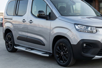 Peugeot Partner/Rifter 2019- гг. Боковые Подножки Mevsim Grey (2 шт., Алюминий) фото 1