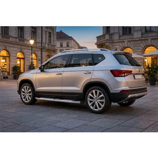 Боковые Подножки Mevsim Grey (2 шт., Алюминий) Seat Ateca 2016- гг. фото 1