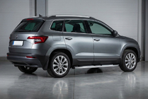 Skoda Karoq 2018- гг. Боковые Подножки Mevsim Grey (2 шт., Алюминий) фото 1