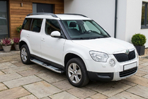 Skoda Yeti 2009-2017 гг. Боковые Подножки Mevsim Grey (2 шт., Алюминий) фото 1