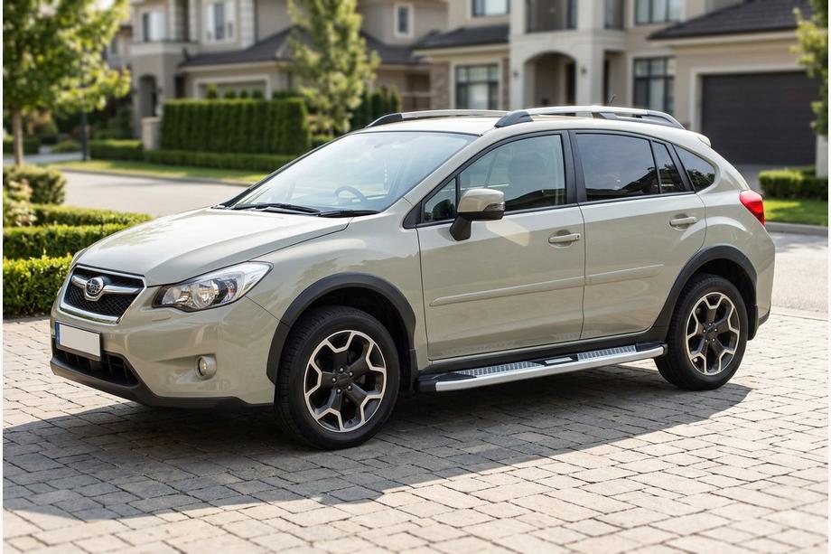 Subaru XV 2011-2017 гг. Боковые Подножки Mevsim Grey (2 шт., Алюминий) Image
