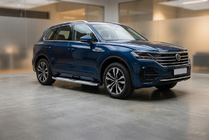 Volkswagen Touareg 2018- гг. Боковые Подножки Mevsim Grey (2 шт., Алюминий) фото 1