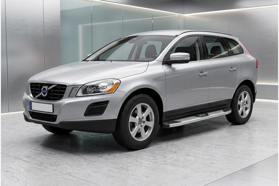 Volvo XC60 2009-2017 гг. Боковые Подножки Mevsim Grey (2 шт., Алюминий) Image