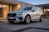 Volvo XC60 2017- гг. Боковые Подножки Mevsim Grey (2 шт., Алюминий) фото 1