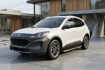 Ford Kuga/Escape 2019- гг. Боковые Подножки BlackLine (2 шт., Алюминий) фото 1